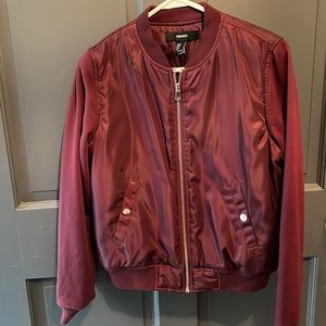 Forever 21 burgundy jacket